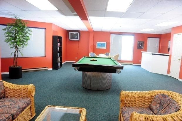 The Flamenco - recreation room with pool table and chairs