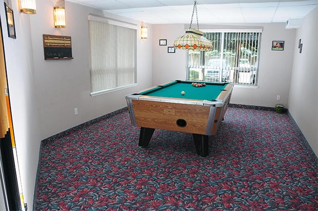 apartment pool table