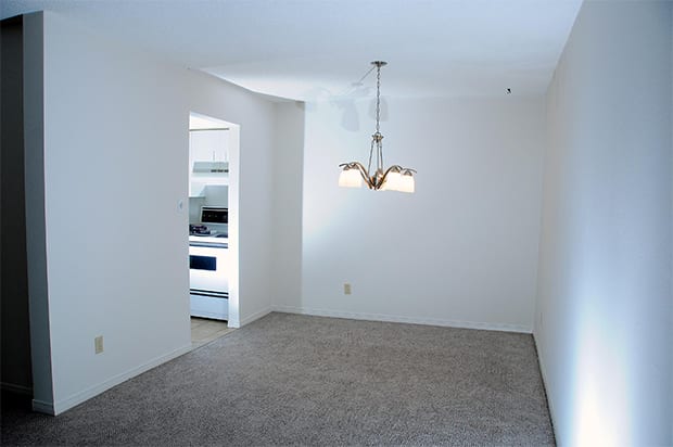 empty white apartment room